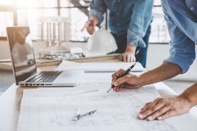 construction blueprints planning