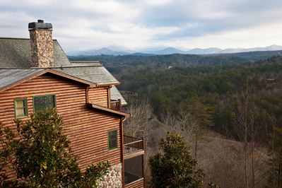 Smoky Mountains cabin view