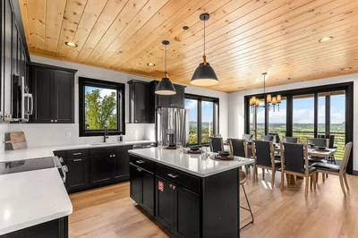 kitchen in cabin